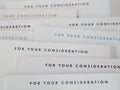 For Your Consideration FYC on DVD Screener Jackets